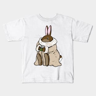 Comfy hot chocolate bunny Kids T-Shirt